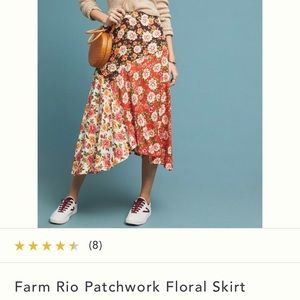 Floral Midi Skirt NWOT